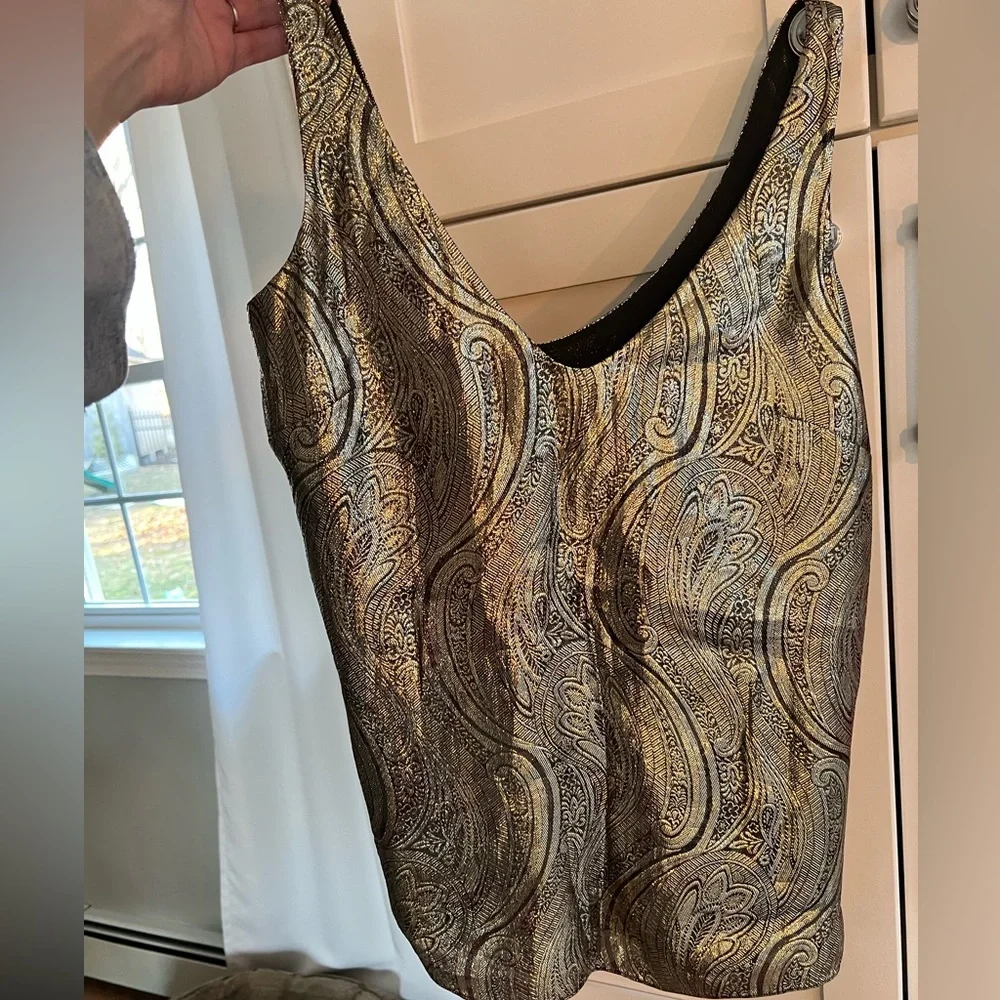 J. CREW metallic blouse - Picture 4 of 7